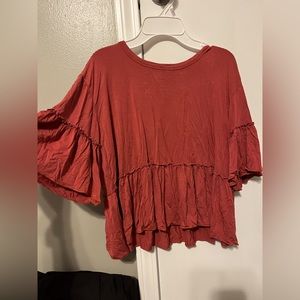 Orange blouse